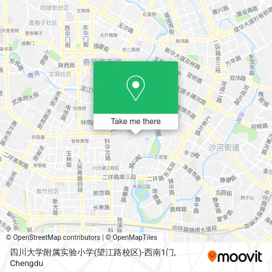 四川大学附属实验小学(望江路校区)-西南1门 map