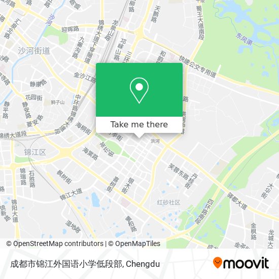 成都市锦江外国语小学低段部 map