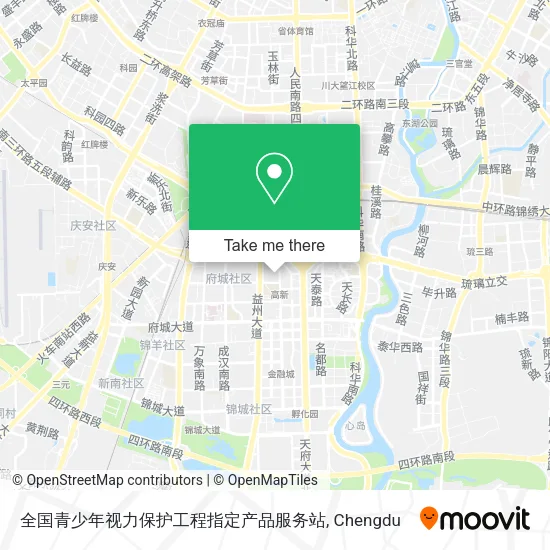 全国青少年视力保护工程指定产品服务站 map