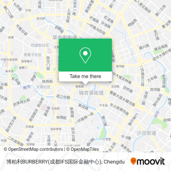 博柏利BURBERRY(成都IFS国际金融中心) map