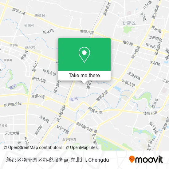 新都区物流园区办税服务点-东北门 map