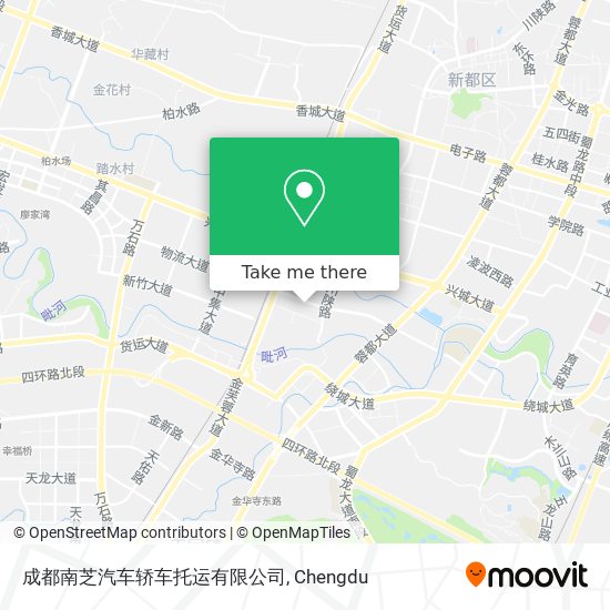成都南芝汽车轿车托运有限公司 map