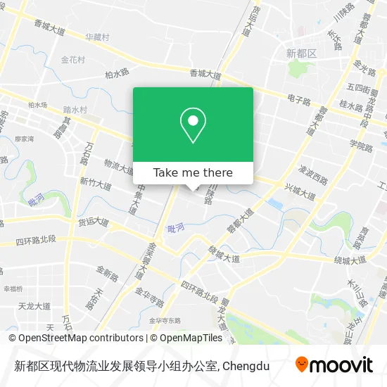 新都区现代物流业发展领导小组办公室 map