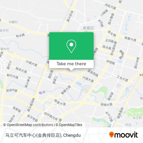 马立可汽车中心(金典传臣店) map