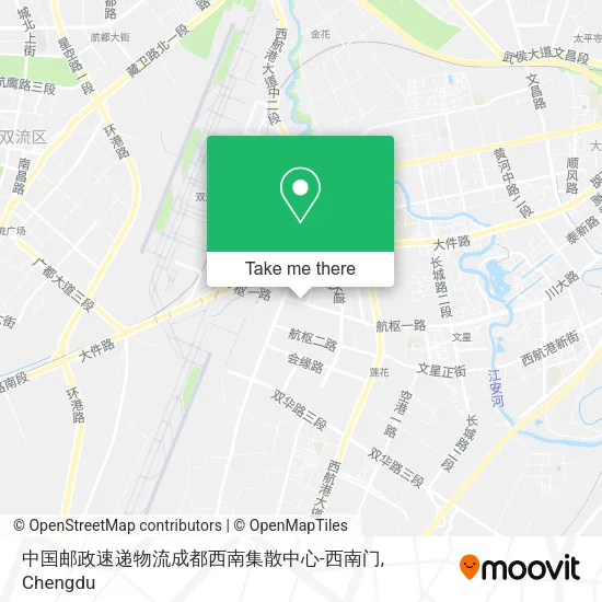 中国邮政速递物流成都西南集散中心-西南门 map