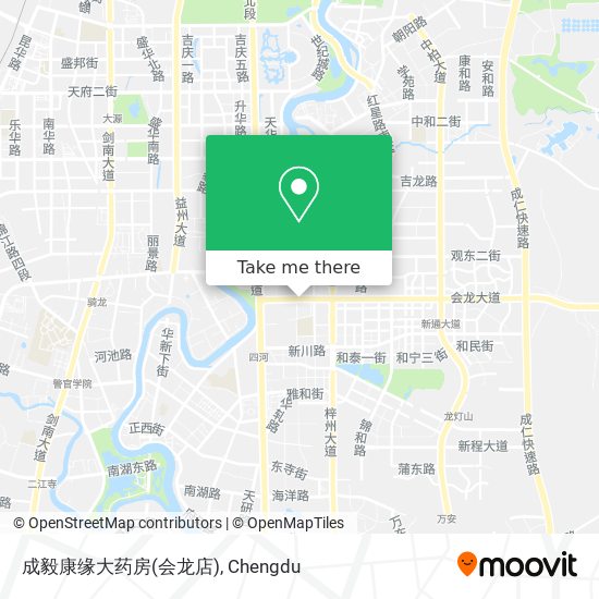 成毅康缘大药房(会龙店) map