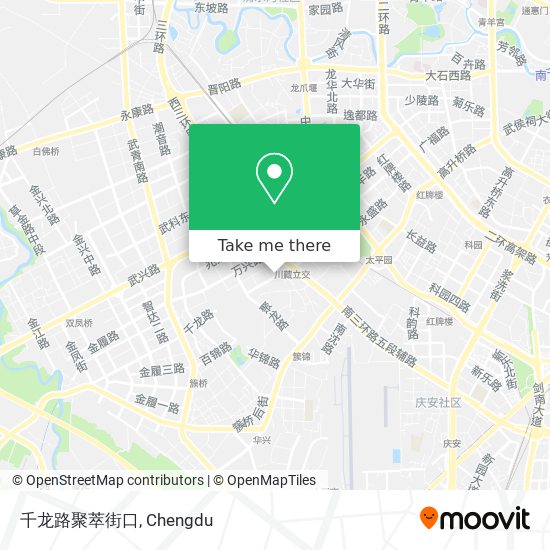 千龙路聚萃街口 map