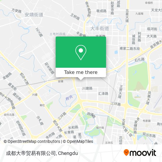 成都大帝贸易有限公司 map