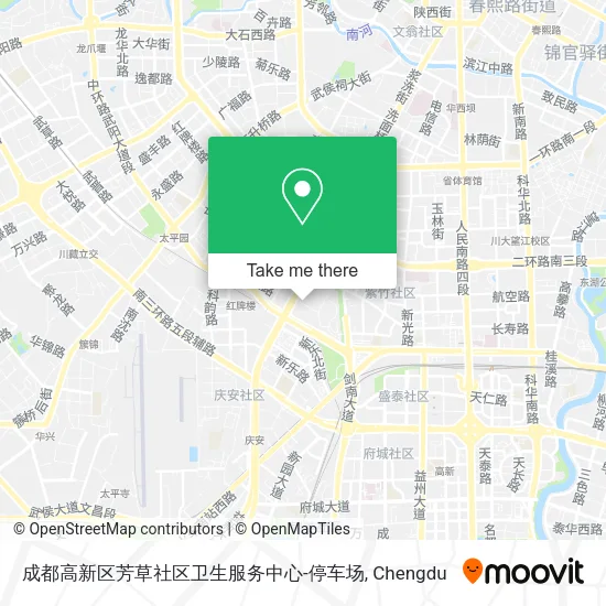 成都高新区芳草社区卫生服务中心-停车场 map