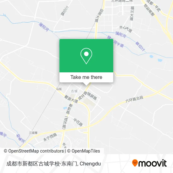 成都市新都区古城学校-东南门 map