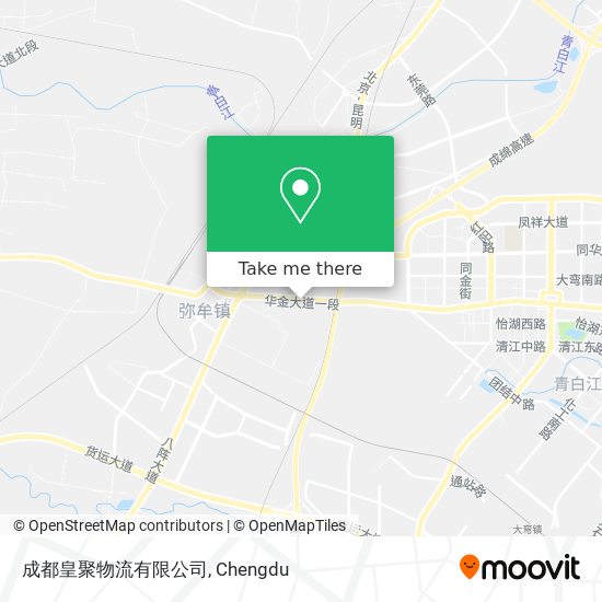 成都皇聚物流有限公司 map