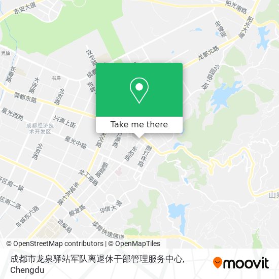 成都市龙泉驿站军队离退休干部管理服务中心 map