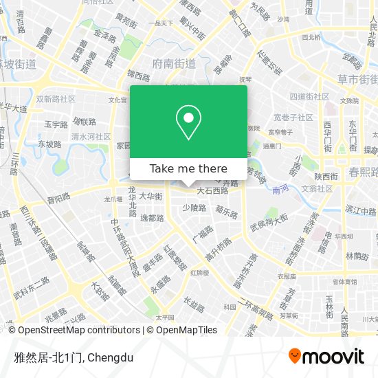 雅然居-北1门 map