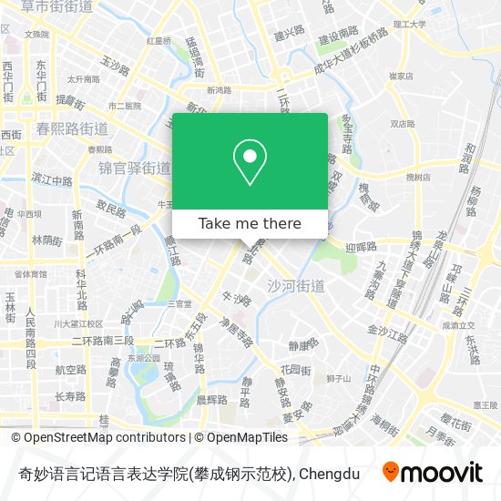 奇妙语言记语言表达学院(攀成钢示范校) map