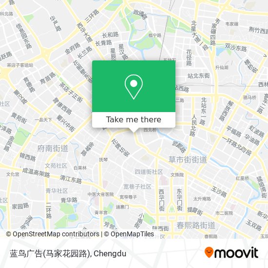 蓝鸟广告(马家花园路) map