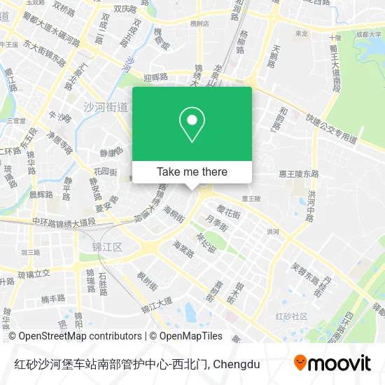红砂沙河堡车站南部管护中心-西北门 map