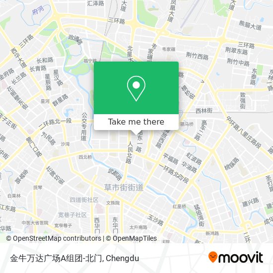 金牛万达广场A组团-北门 map