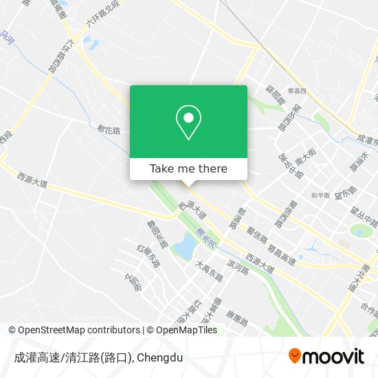 成灌高速/清江路(路口) map