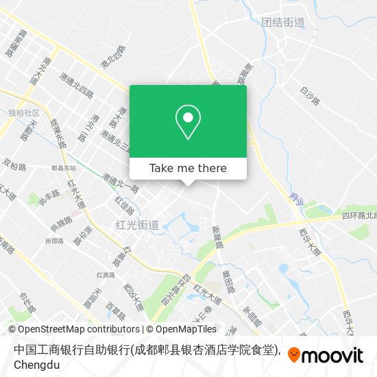中国工商银行自助银行(成都郫县银杏酒店学院食堂) map