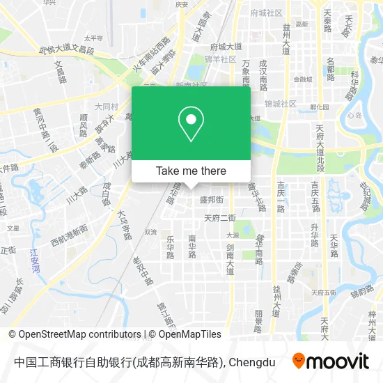 中国工商银行自助银行(成都高新南华路) map