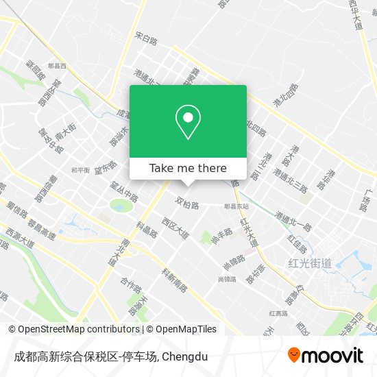成都高新综合保税区-停车场 map