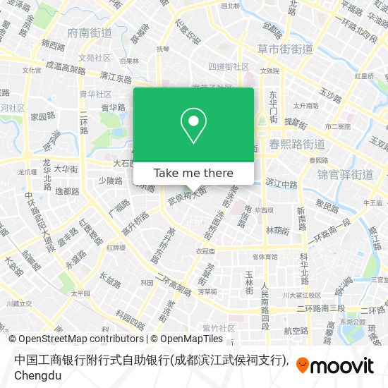 中国工商银行附行式自助银行(成都滨江武侯祠支行) map