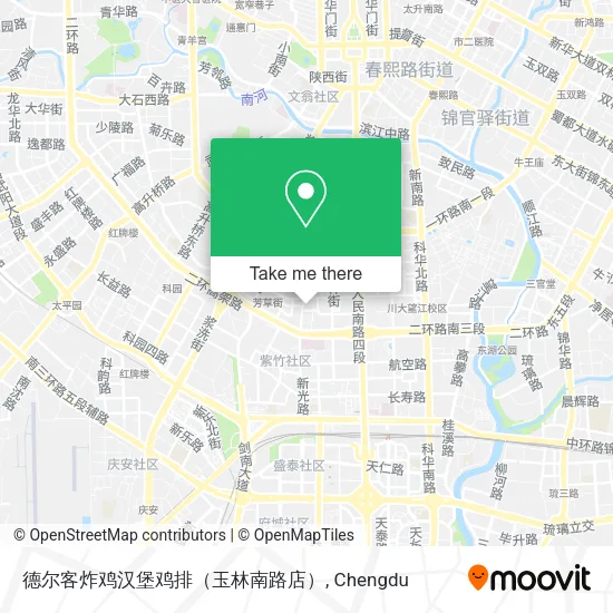 德尔客炸鸡汉堡鸡排（玉林南路店） map