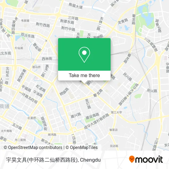 宇昊文具(中环路二仙桥西路段) map