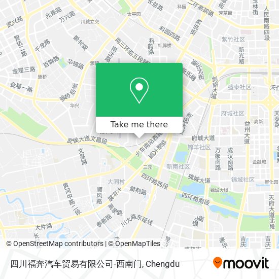 四川福奔汽车贸易有限公司-西南门 map