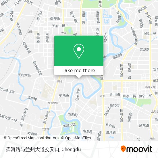 滨河路与益州大道交叉口 map