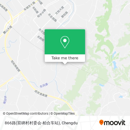 866路(双碑村村委会-柏合车站) map
