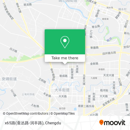 x65路(蚕丛路-润丰路) map