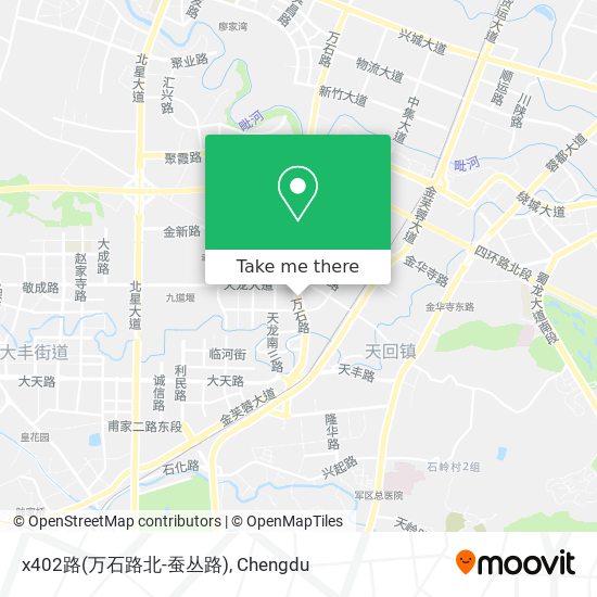 x402路(万石路北-蚕丛路) map