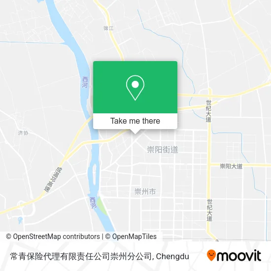 常青保险代理有限责任公司崇州分公司 map