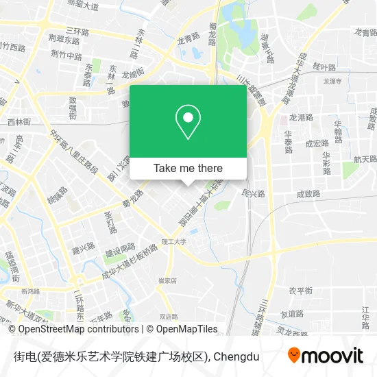 街电(爱德米乐艺术学院铁建广场校区) map