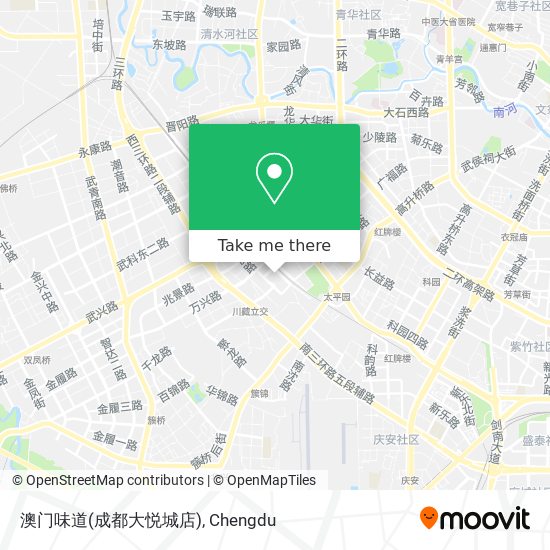 澳门味道(成都大悦城店) map