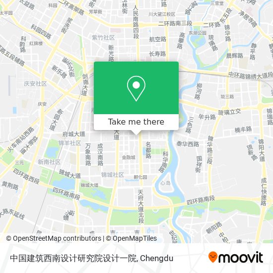 中国建筑西南设计研究院设计一院 map