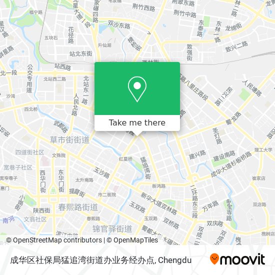 成华区社保局猛追湾街道办业务经办点 map