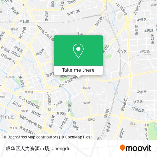 成华区人力资源市场 map