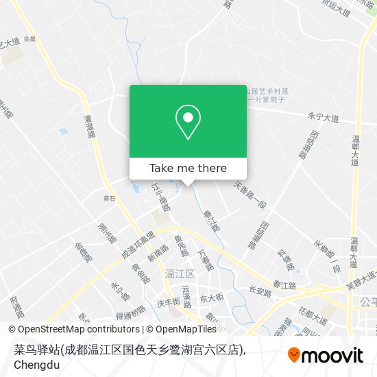 菜鸟驿站(成都温江区国色天乡鹭湖宫六区店) map