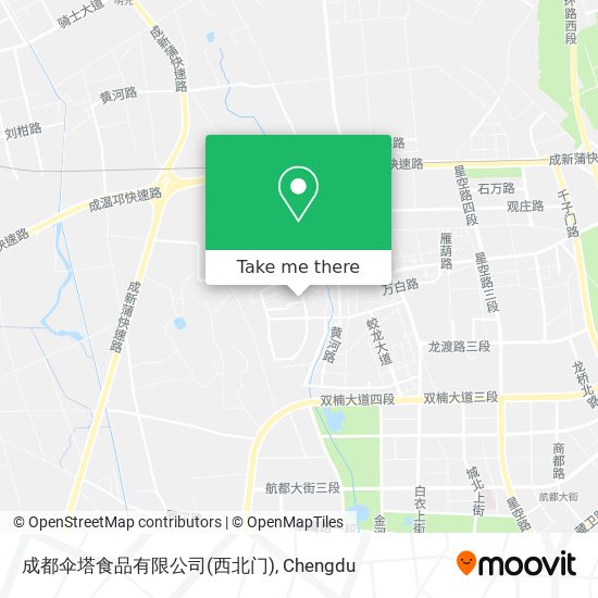 成都伞塔食品有限公司(西北门) map