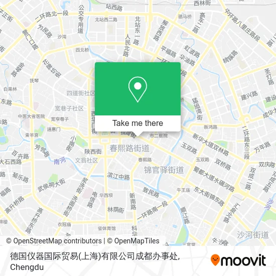 德国仪器国际贸易(上海)有限公司成都办事处 map