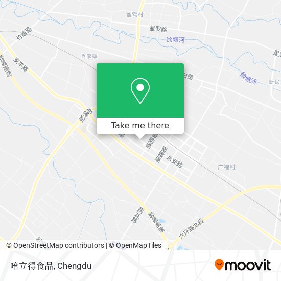 哈立得食品 map