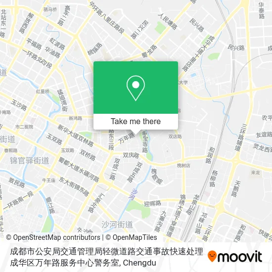 成都市公安局交通管理局轻微道路交通事故快速处理成华区万年路服务中心警务室 map