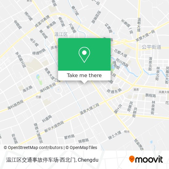 温江区交通事故停车场-西北门 map