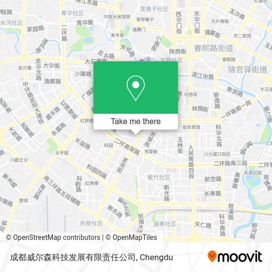 成都威尔森科技发展有限责任公司 map