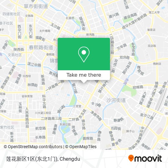 莲花新区1区(东北1门) map