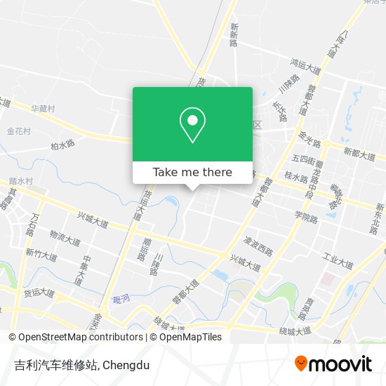 吉利汽车维修站 map