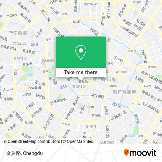 金盾路 map