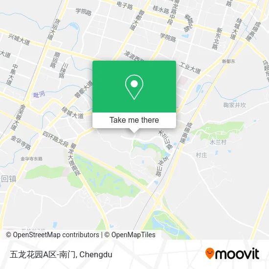 五龙花园A区-南门 map